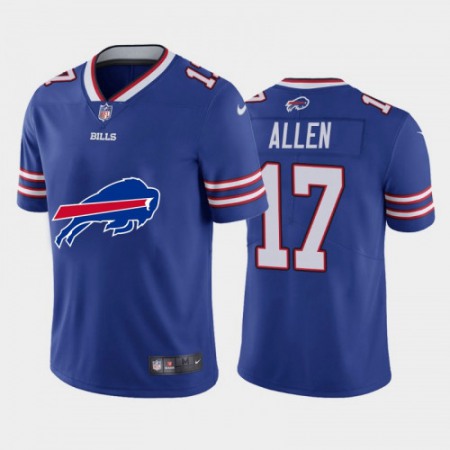 Men's Buffalo Bills #17 Josh Allen Blue 2020 Team Big Logo Limited Stitched Jersey