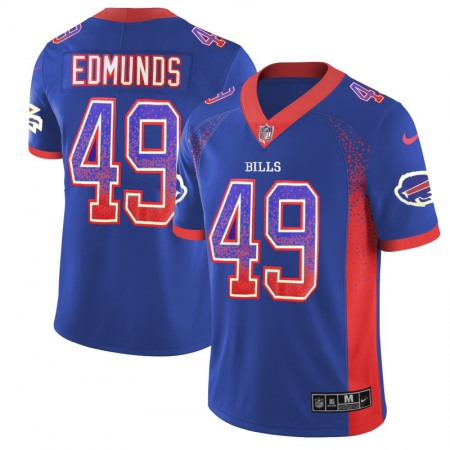 Men's Buffalo Bills #49 Tremaine Edmunds Blue 2018 Drift Fashion Color Rush Limited Stitched NFL Jersey