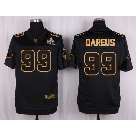 Nike Bills #99 Marcell Dareus Black Men's Stitched NFL Elite Pro Line Gold Collection Jersey
