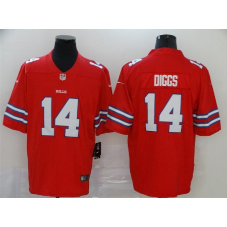 Men's Buffalo Bills #14 Stefon Diggs Red Vapor Stitched Football Jersey