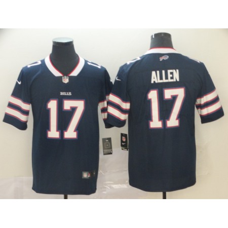 Men's Buffalo Bills #17 Josh Allen Navy Inverted Legend Stitched NFL Jersey
