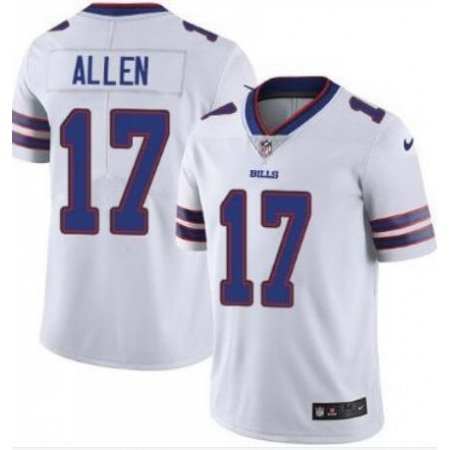 Men's Buffalo Bills #17 Josh Allen White Vapor Untouchable Limited Stitched NFL Jersey
