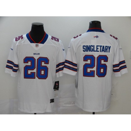 Men's Buffalo Bills #26 Devin Singletary White Vapor Untouchable Limited Stitched NFL Jersey