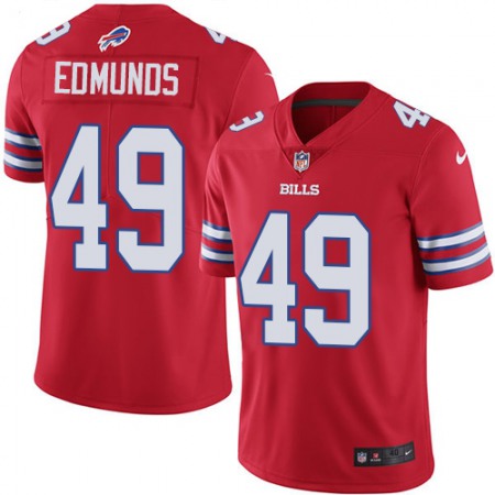Men's Buffalo Bills #49 Tremaine Edmunds Red Vapor Untouchable Limited Stitched NFL Jersey