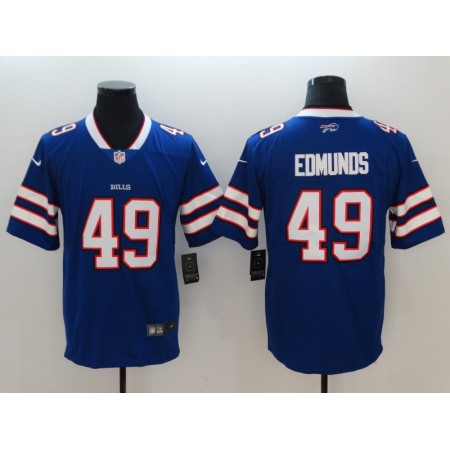Men's Buffalo Bills #49 Tremaine Edmunds Royal 2018 NFL Draft Vapor Untouchable Limited Stitched Jersey
