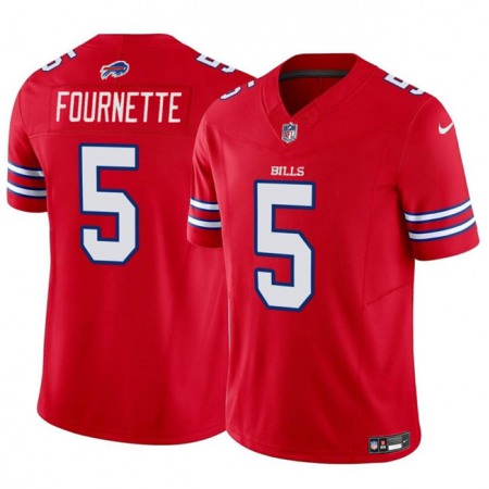 Men's Buffalo Bills #5 Leonard Fournette Red Vapor Untouchable Limited Stitched Football Jersey