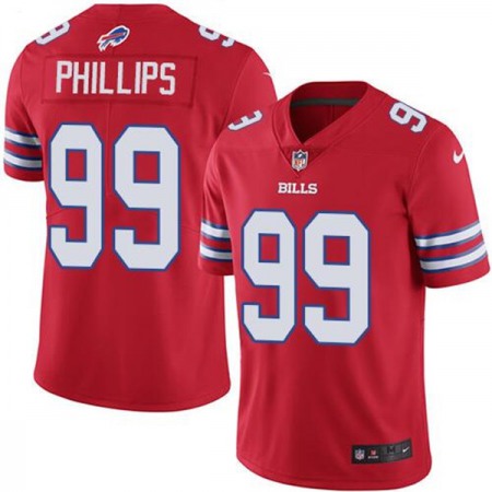 Men's Buffalo Bills #99 Harrison Phillips Red Vapor Untouchable Limited Stitched Jersey