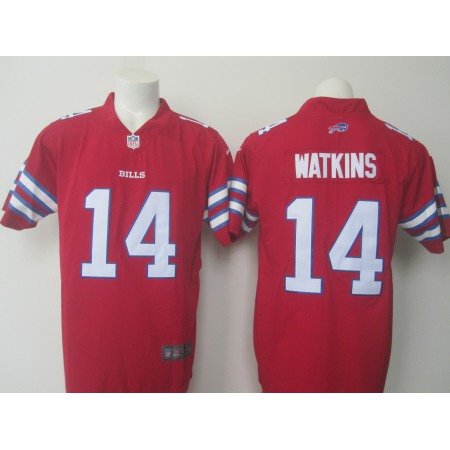 Men's Nike Bills #14 Sammy Watkins Red Limited Rush Stitched NFL Jersey