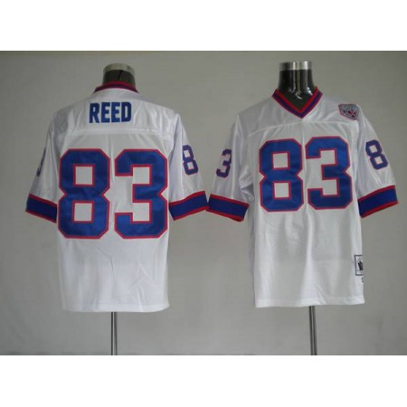 Mitchell & Ness Bills #83 Andre Reed White Stitched Throwback NFL Jersey