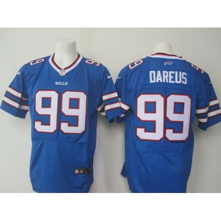 Nike Bills #99 Marcell Dareus Royal Blue Team Color Men's Stitched NFL Elite Jersey