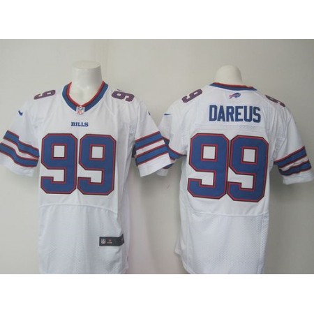 Nike Bills #99 Marcell Dareus White Men's Stitched NFL Elite Jersey