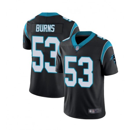 Men's Carolina Panthers #53 Brian Burns Black Vapor Untouchable Limited Stitched Jersey