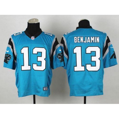Nike Panthers #13 Kelvin Benjamin Blue Alternate Men's Stitched NFL Elite Jersey