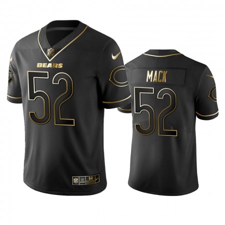 Men's Chicago Bears #52 Khalil Mack Black 2019 Golden Edition Limited Stitched NFL Jersey