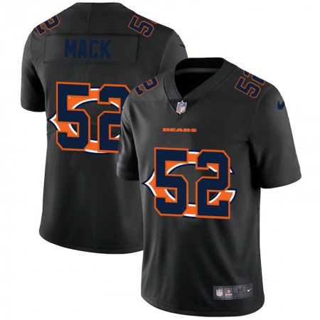 Men's Chicago Bears #52 Khalil Mack Black Shadow Logo Limited Stitched Jersey