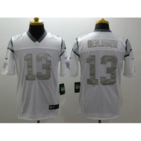 Nike Panthers #13 Kelvin Benjamin White Men's Stitched NFL Limited Platinum Jersey