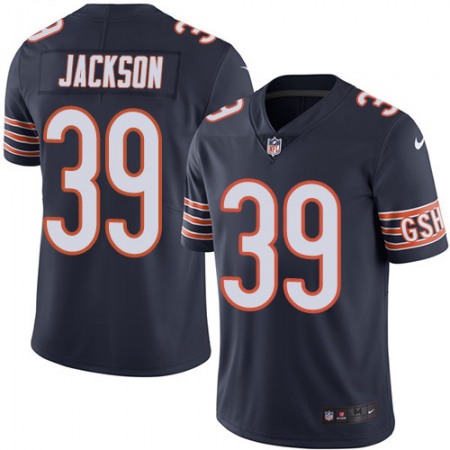 Men's Chicago Bears #39 Eddie Jackson Navy Blue Vapor Untouchable Limited Stitched NFL Jersey