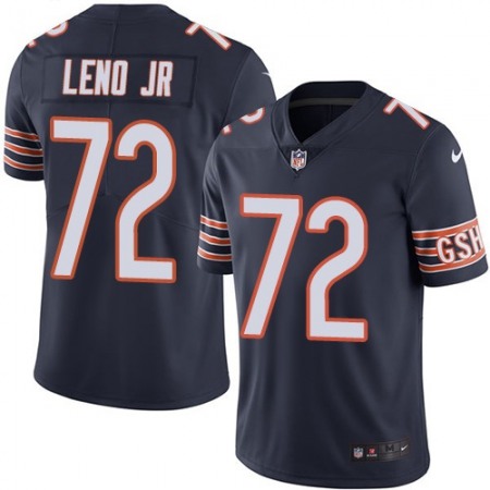 Men's Chicago Bears #72 Charles Leno Jr. Navy Blue Vapor Untouchable Limited Stitched NFL Jersey