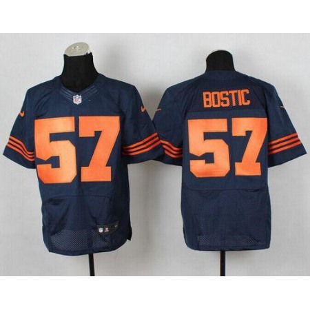 Nike Bears #57 Jon Bostic Navy Blue 1940s Throwback Men's Stitched NFL Elite Jersey