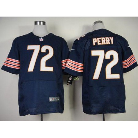 Nike Bears #72 William Perry Navy Blue Team Color Men's Stitched NFL Elite Jersey