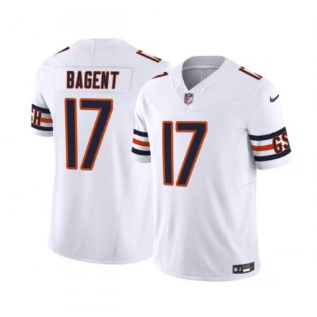 Men's Chicago Bears #17 Tyson Bagent White 2023 F.U.S.E. Vapor Untouchable Limited Stitched Football Jersey