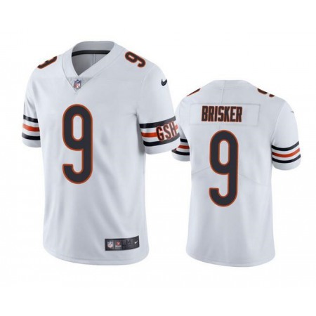 Men's Chicago Bears #9 Jaquan Brisker White Vapor Untouchable Limited Stitched Football Jersey