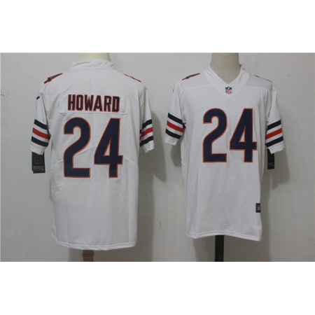 Men's Nike Chicago Bears #24 Jordan Howard White Stitched NFL Vapor Untouchable Limited Jersey