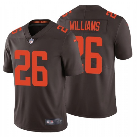 Men's Cleveland Browns #26 Greedy Williams 2020 New Brown Vapor Untouchable Limited Stitched Jersey
