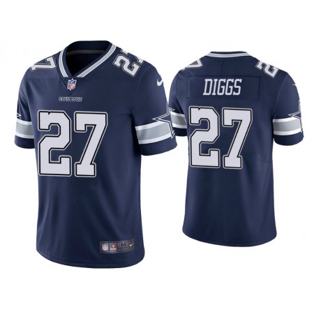 Men's Dallas Cowboys #27 Trevon Diggs Navy Vapor Limited Stitched Jersey