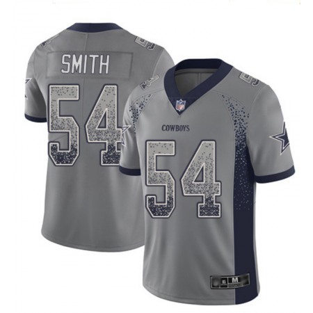 Men's Dallas Cowboys #54 Jaylon Smith Navy Blue 2018 Drift Fashion Color Rush Limited Stitched NFL Jersey