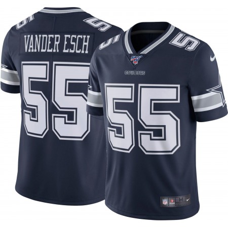 Men's Dallas Cowboys #55 Leighton Vander Esch Navy 2019 100th Season Vapor Untouchable Limited Stitched NFL Jersey