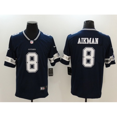 Men's Dallas Cowboys #8 Troy Aikman Navy Vapor Untouchable Player Limited Jersey