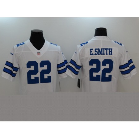 Men's Dallas Cowboys #22 Emmitt Smith White Vapor Untouchable Player Limited Jersey