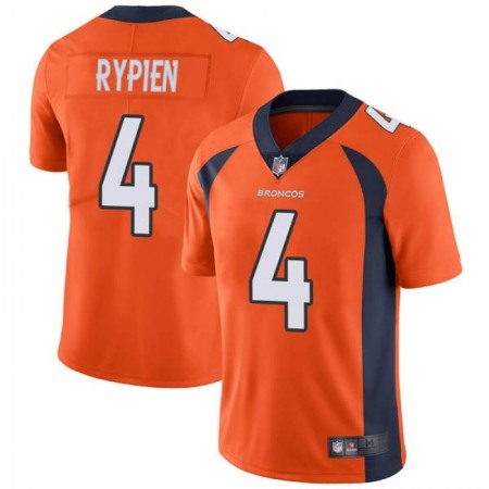 Men's Denver Broncos #4 Brett Rypien Orange Vapor Untouchable Limited Stitched Jersey