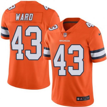 Nike Broncos #43 T.J. Ward Orange Men's Stitched NFL Limited Rush Jersey