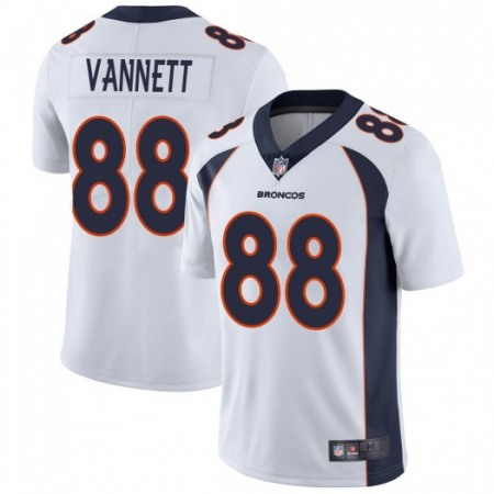 Men's Denver Broncos #88 Nick Vannett White Vapor Untouchable Limited Stitched Jersey