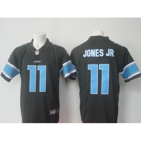 Men's Nike Detroit Lions #11 Marvin Jones Jr Black Limited Rush Stitched NFL Jersey