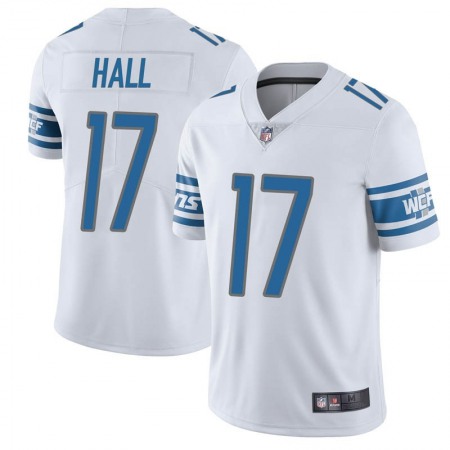 Men's Detroit Lions #17 Marvin Hall White Vapor Untouchable Limited Stitched NFL Jersey