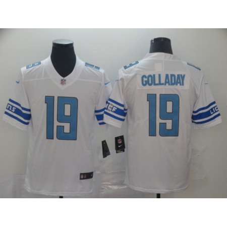 Men's Detroit Lions #19 Kenny Golladay White Vapor Untouchable Limited Stitched NFL Jersey