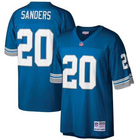 Men's Detroit Lions #20 Barry Sanders Blue Stitched Jersey