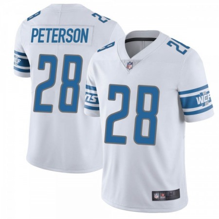 Men's Detroit Lions #28 Adrian Peterson White Vapor Untouchable Limited Stitched NFL Jersey