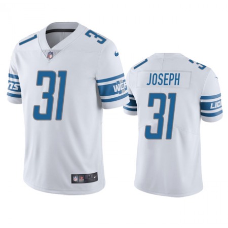 Men's Detroit Lions #31 Kerby Joseph White Vapor Untouchable Limited Stitched Jersey