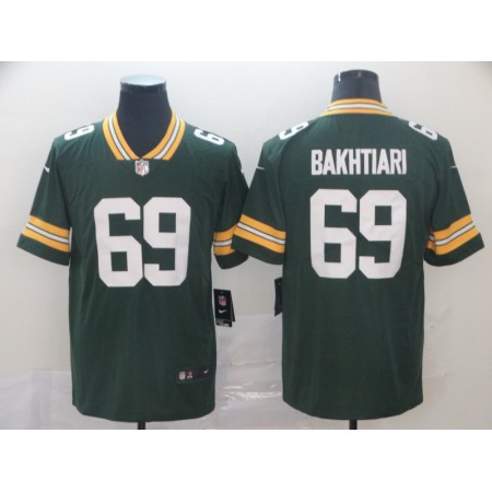 Men's Green Bay Packers #69 David Bakhtiari Green Vapor Untouchable Stitched NFL Limited Jersey