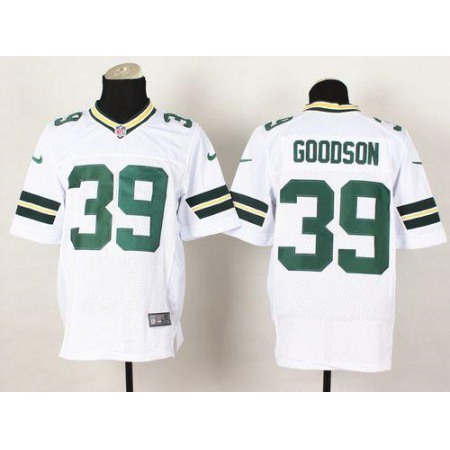 Nike Packers #39 Demetri Goodson White Men's Stitched NFL Elite Jersey