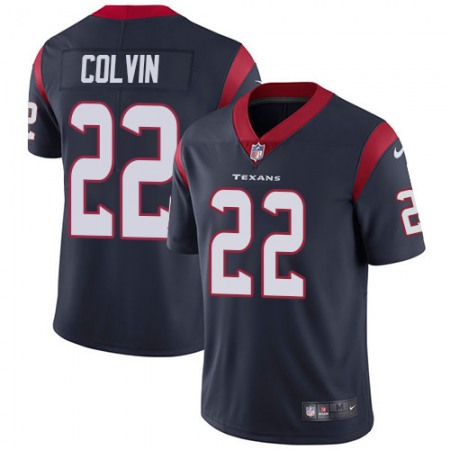 Men's Houston Texans #22 Aaron Colvin Navy Blue Vapor Untouchable Limited Stitched NFL Jersey