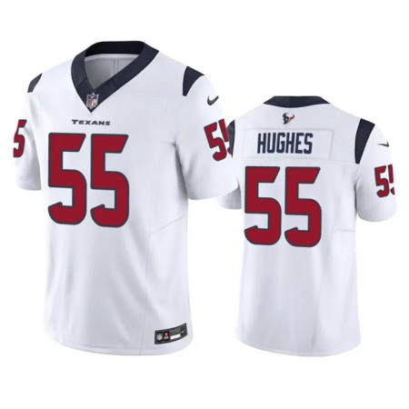 Men's Houston Texans #55 Jerry Hughes White 2023 F.U.S.E Vapor Untouchable Stitched Football Jersey