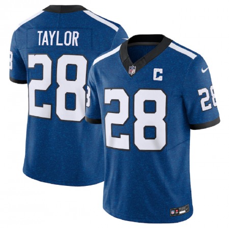 Men's Indianapolis Colts #28 Jonathan Taylor Royal 2023 F.U.S.E. Indiana Nights Limited Stitched Football Jersey