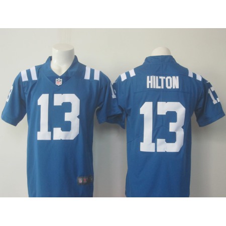 Men's Nike Colts #13 T.Y. Hilton Blue Limited Rush Stitched NFL Jersey