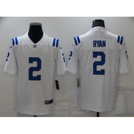 Men's Indianapolis Colts #2 Matt Ryan White Vapor Untouchable Limited Stitched Jersey