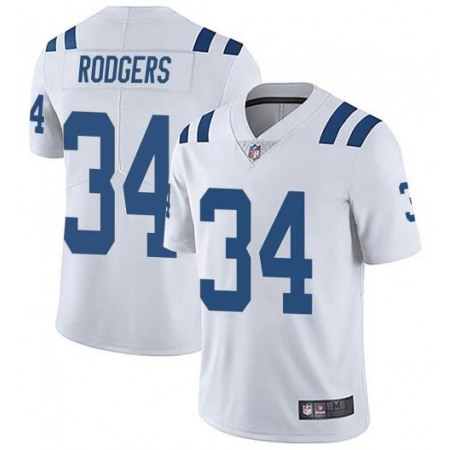 Men's Indianapolis Colts #34 Isaiah Rodgers White Stitched Jersey